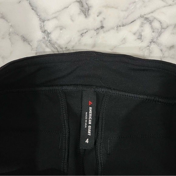 AMERICAN GIANT Black Slim Leg Cigarette Ponte Trouser Dress Pants Size 4 - Picture 8 of 8